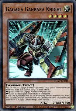 Gagaga Ganbara Knight - Super Rare 1st Edition DUAD-EN002 - NM - YuGiOh - Image 1