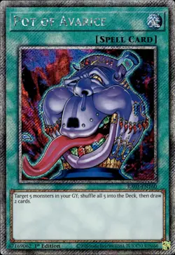 Pot Of Avarice - Platinum Secret Rare 1st Edition RA03-EN160 - NM - YuGiOh - Image 1