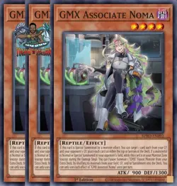 Yugioh! 3x GMX Associate Noma BPRO-EN092 Common 1st Ed NM - Image 1