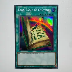 Toon Table of Contents - DASA-EN043 | 1st Edition Super Rare LP YuGiOh - Image 1