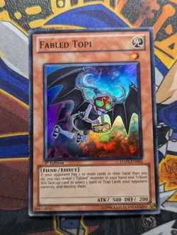 Fabled Topi HA03-EN003 Super Rare 1st Edition YuGiOh TCG Card - Image 1