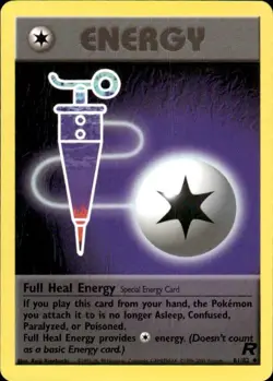 Vintage Wotc Pokemon Full Heal Energy 1st edition 1st ed Team Rocket 81/82 LP - Image 1