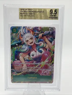 Gem Mint One-Piece TCG - PRB01 / OP01-121 English Yamato SEC Alt Art - BGS 9.5 - Image 1
