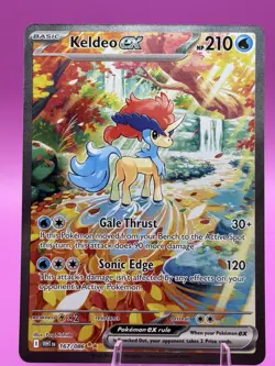 Keldeo EX 167/086 SIR Pokemon TCG White Flare Special Illustration Rare NM/M - Image 1