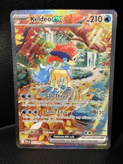 Keldeo EX 167/086 SIR Pokemon TCG White Flare Special Illustration Rare NM/M - Image 1