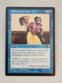 NM Political Trickery Mirage MTG Magic the Gathering - Image 1