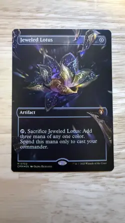 JEWELED LOTUS #702 Foil Borderless Commander Masters CMM Eng MTG Magic NM - Image 1