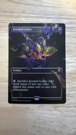 JEWELED LOTUS #702 Foil Borderless Commander Masters CMM Eng MTG Magic NM - Image 2