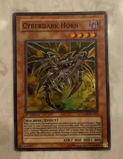 Cyberdark Horn - CDIP-EN001 Super Rare 1st Edition Near Mint Yugioh! - Image 1
