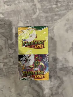 Pokemon TCG Evolving Skies Half Booster Box (18 Packs) New & Factory Sealed RARE - Image 1