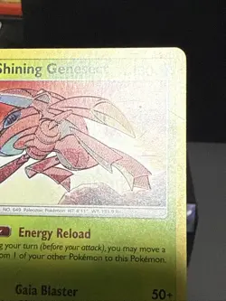 Pokemon Card Shining Genesect 9/73 Shining Legends Shiny Holo Rare Played - Image 4