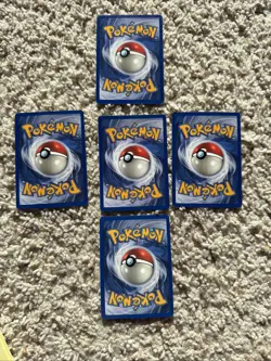 Pokemon (Imposter) Professor Oak Base Set Lot of 5 Cards. - Image 2