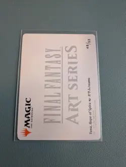 Magic The Gathering Yuna Final Fantasy Art Series 48/53 Gold Stamped Art Card - Image 2