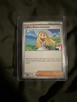 Lillie's Determination Pokemon Prize Pack Series 8 Promo Pokemon Card NM/LP - Image 1