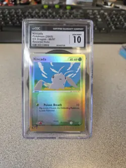 CGC 10 Nincada 66/97 EX Dragon 2003 Pokemon Card - Image 1