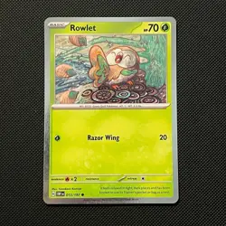 Rowlet 013/197 Cosmos Holo Obsidian Flames - Near Mint Pokemon Card - Image 1