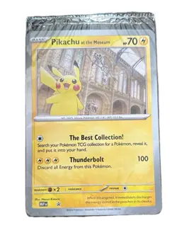 Pikachu At The Museum Pokemon Promo Card Sealed - Image 1