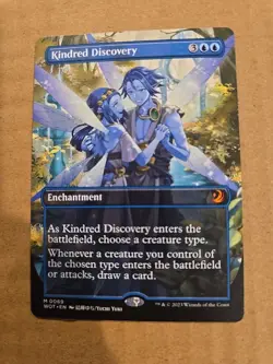 MTG Kindred Discovery - Anime Borderless, English Wilds of Eldraine - Image 1