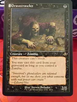 WOTC Innistrad Remastered Gravecrawler (Retro Frame) (R) (Foil) NM - Image 2