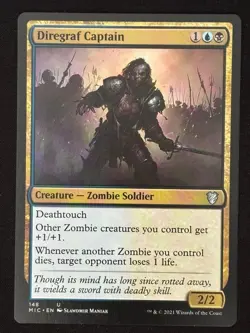 1x MTG Diregraf Captain - Commander: Innistrad: Midnight Hunt (MIC) #148 - Magic - Image 1