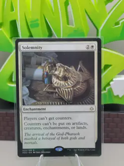 Solemnity Hour of Devastation NM Rare Enchantment Magic The Gathering MTG - Image 1