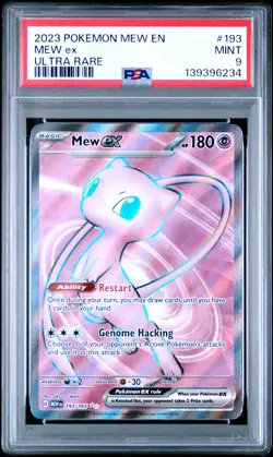 2023 POKEMON MEW EN-151 ULTRA RARE #193 MEW EX PSA 9 - Image 1