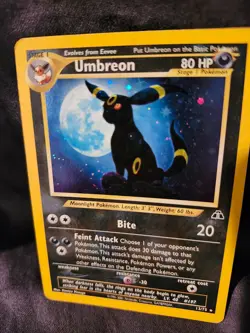 Pokemon Umbreon 13/75 Neo Discovery Holo LP - Image 4