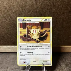 Pokemon TCG Raticate Undaunted 34/90 Regular - Image 1