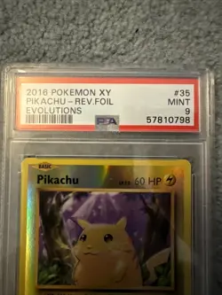 Pokemon Card Pikachu 35/108 XY Evolutions Reverse Holo Mint - Image 3