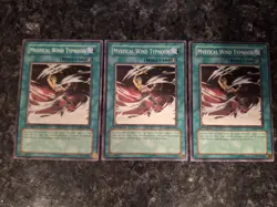 3X Mystical Wind Typhoon CDIP-EN045 - Yugioh Yu Gi Oh! 3 Playset 1st Edition - Image 1