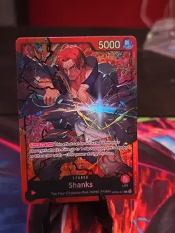 One Piece Shanks Alternate ART Leader Op09-001 - Image 1
