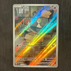 Pokemon TCG Ralts Scarlet & Violet Holo Illustration Rare Card 211/198 Base Set - Image 3