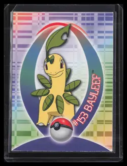 2001 Topps Pokemon Johto (UK) #2 Bayleef Sticker cards - Image 1