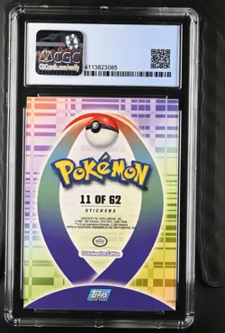 2001 Pokemon TV Animation Johto Series 1 Sticker #162 Furret CGC 10 - Image 2
