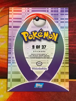 2001 Topps Pokemon TV Animation Ed. Johto Series 1 Stickers #200 Misdreavus 9/37 - Image 2