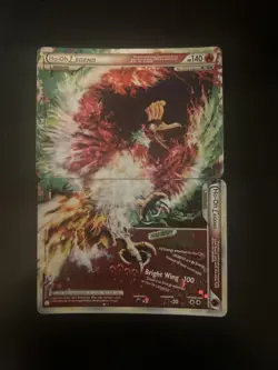ULTRA RARE Ho-Oh Legend Set 111 112/123 Pokemon Heart Gold Soul Silver Holo - LP - Image 1