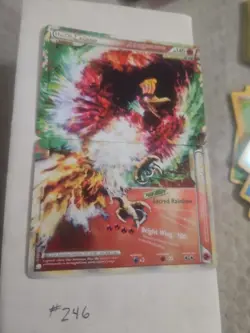 ULTRA RARE Ho-Oh Legend Set 111 112/123 Pokemon Heart Gold Soul Silver Holo - LP - Image 1