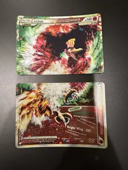 ULTRA RARE Ho-Oh Legend Set 111 112/123 Pokemon Heart Gold Soul Silver Holo - LP - Image 1