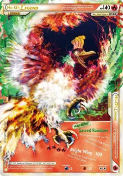 Ho-Oh Legend Set - 111/123 + 112/123 - Pokemon Heart Gold Soul Silver LP - Image 1