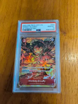 PSA 10 GEM MINT- MONKEY.D.LUFFY Alt Art OP01-024 - One Piece Romance Dawn - Image 1