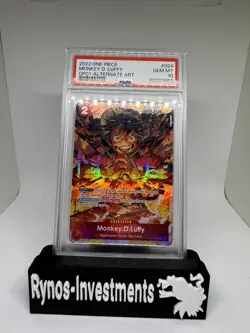 PSA 10 GEM MINT- MONKEY.D.LUFFY Alt Art OP01-024 - One Piece TC Romance Dawn - Image 1