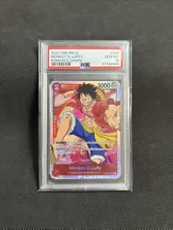 2022 One Piece - Romance Dawn - Monkey D Luffy OP01-024 PSA 10 GEM MINT - Image 2