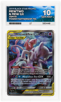 Pokemon TCG Mewtwo & Mew GX SM Black Star Promo Card #SM191 ACE 10 - Image 1