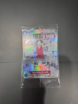 One Piece Monkey D. Luffy US Voyage College Basketball Promo Card Gonzaga SEALED - Image 1