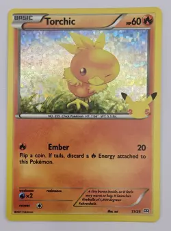 Torchic 11/25 McDonald's 25th Anniversary Holo Promo Pokemon Card NM - Image 1