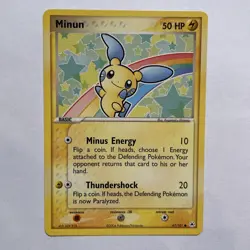 Minun EX Hidden Legends Pokemon TCG Card 67/101 - Image 1