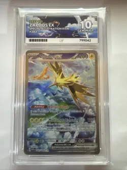 Pokemon TCG Zapdos EX Card 202/165 Scarlet Violet-151 Sir, Ace 10 💎 - Image 1
