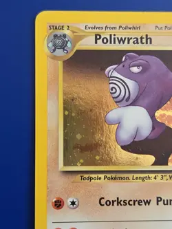 Poliwrath Neo Discovery Holo Rare Unlimited Pokemon TCG Card 9/75 - Image 5