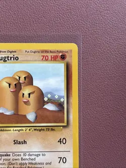 Pokemon TCG Dugtrio Base Set Unlimited Rare Card 19/102 NM / LP Condition - Image 3