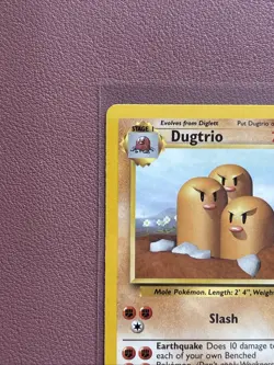 Pokemon TCG Dugtrio Base Set Unlimited Rare Card 19/102 NM / LP Condition - Image 4